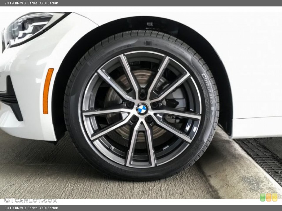 2019 BMW 3 Series 330i Sedan Wheel and Tire Photo #132219879