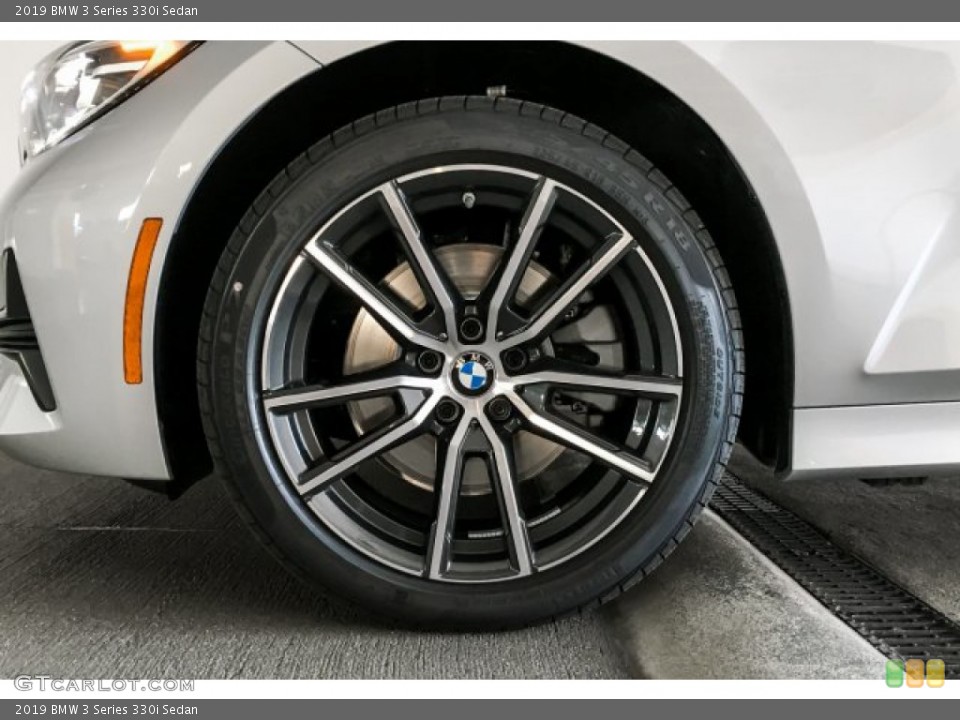 2019 BMW 3 Series 330i Sedan Wheel and Tire Photo #132281788