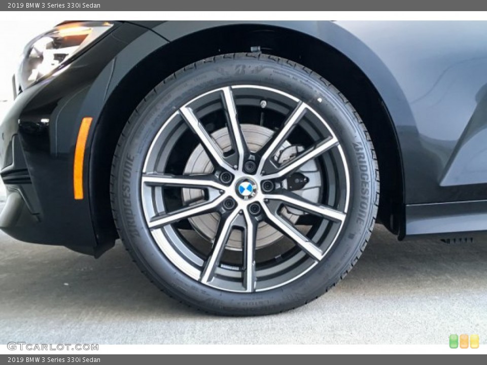 2019 BMW 3 Series 330i Sedan Wheel and Tire Photo #132291236