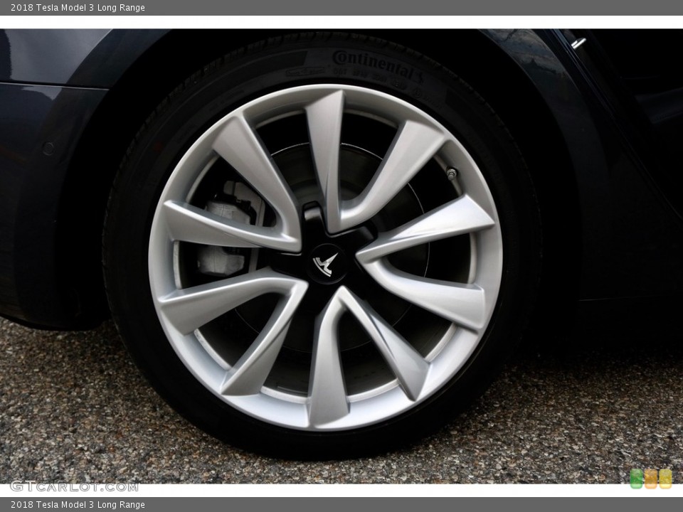 2018 Tesla Model 3 Long Range Wheel and Tire Photo #132480261