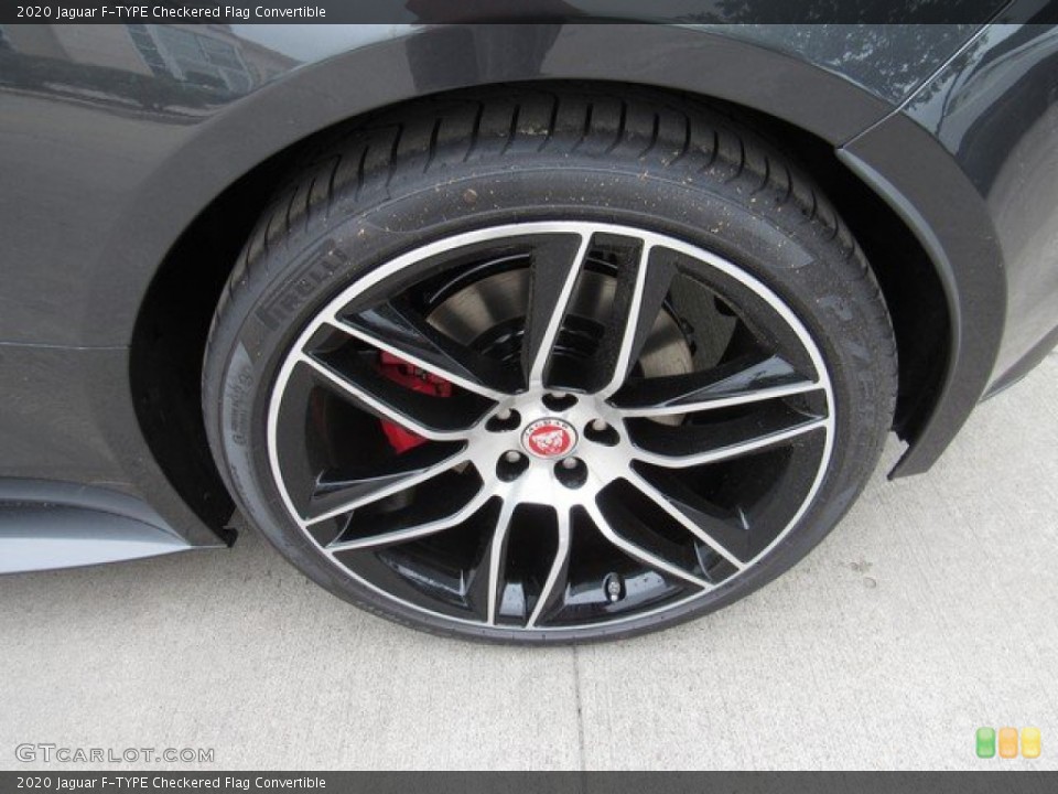 2020 Jaguar F-TYPE Checkered Flag Convertible Wheel and Tire Photo #132930984