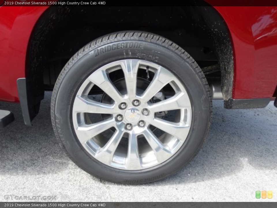 2019 Chevrolet Silverado 1500 High Country Crew Cab 4WD Wheel and Tire Photo #133097547