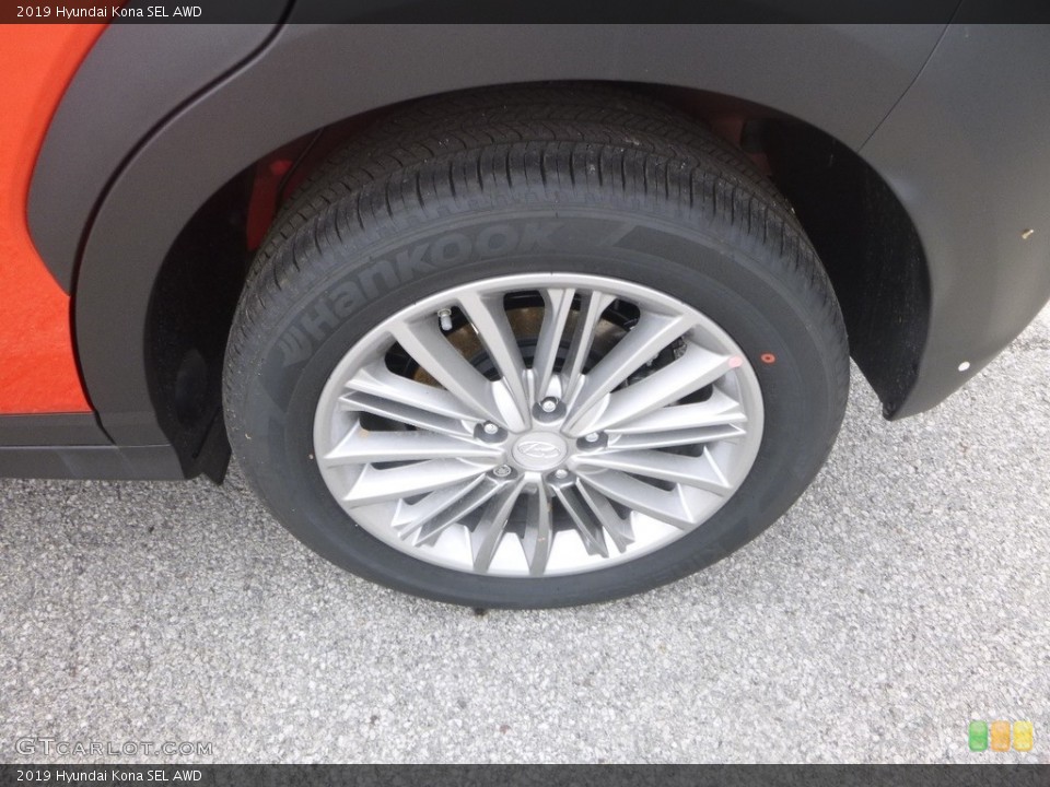 2019 Hyundai Kona SEL AWD Wheel and Tire Photo #133112669