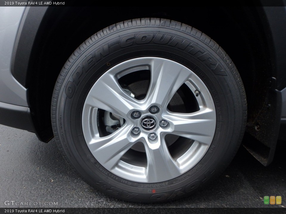 2019 Toyota RAV4 LE AWD Hybrid Wheel and Tire Photo #133132397