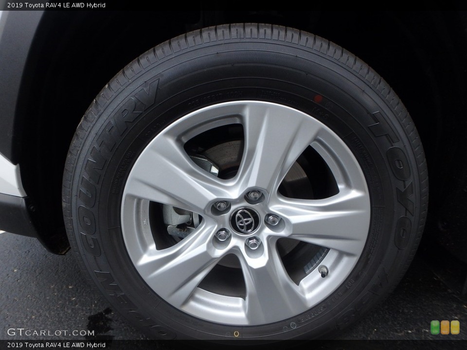 2019 Toyota RAV4 LE AWD Hybrid Wheel and Tire Photo #133132799