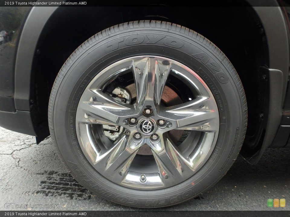 2019 Toyota Highlander Limited Platinum AWD Wheel and Tire Photo #133135577