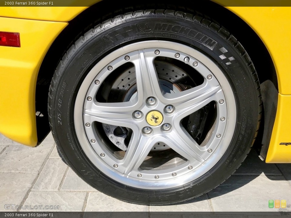 2003 Ferrari 360 Spider F1 Wheel and Tire Photo #133250726