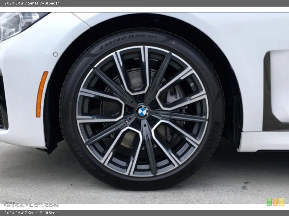 2020 BMW 7 Series 740i Sedan Wheel and Tire Photo #133537651