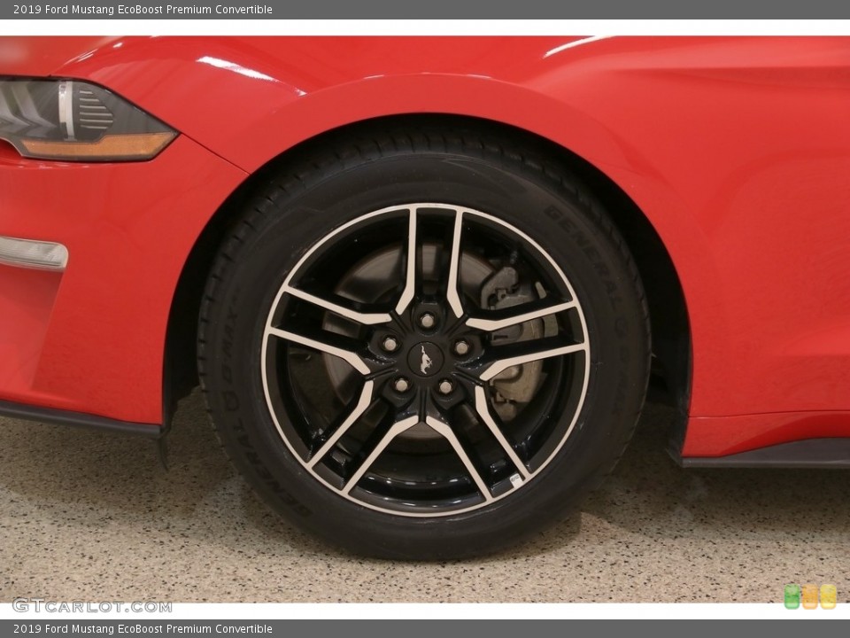 2019 Ford Mustang EcoBoost Premium Convertible Wheel and Tire Photo #133740808