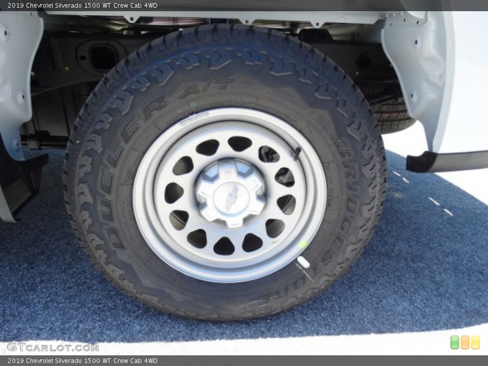 2019 Chevrolet Silverado 1500 WT Crew Cab 4WD Wheel and Tire Photo #133877441