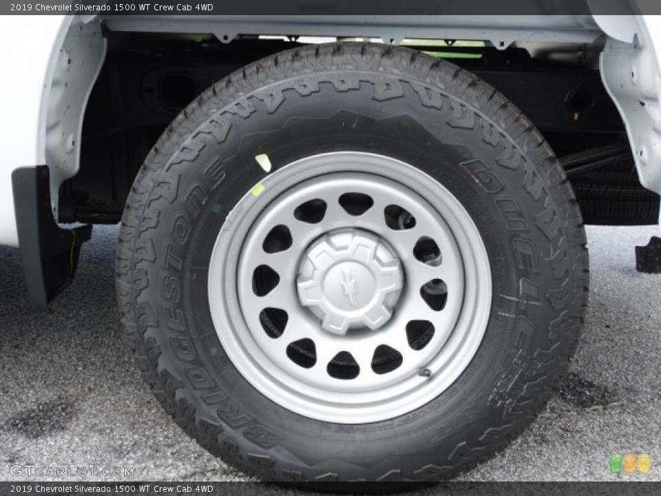 2019 Chevrolet Silverado 1500 WT Crew Cab 4WD Wheel and Tire Photo #133975135