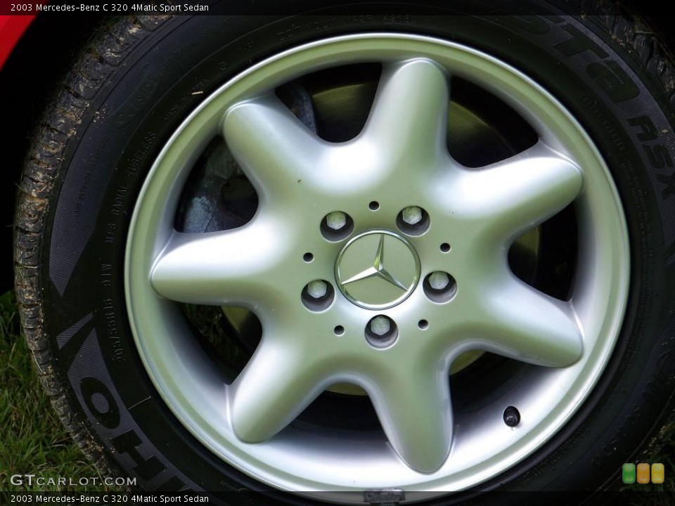 2003 Mercedes-Benz C 320 4Matic Sport Sedan Wheel and Tire Photo #13407045