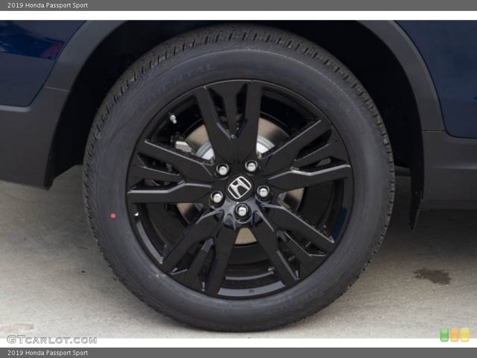 2019 Honda Passport Sport Wheel and Tire Photo #134245989