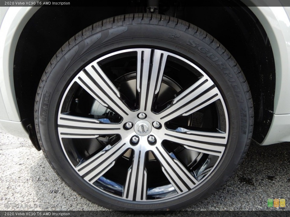 2020 Volvo XC90 T6 AWD Inscription Wheel and Tire Photo #134640201