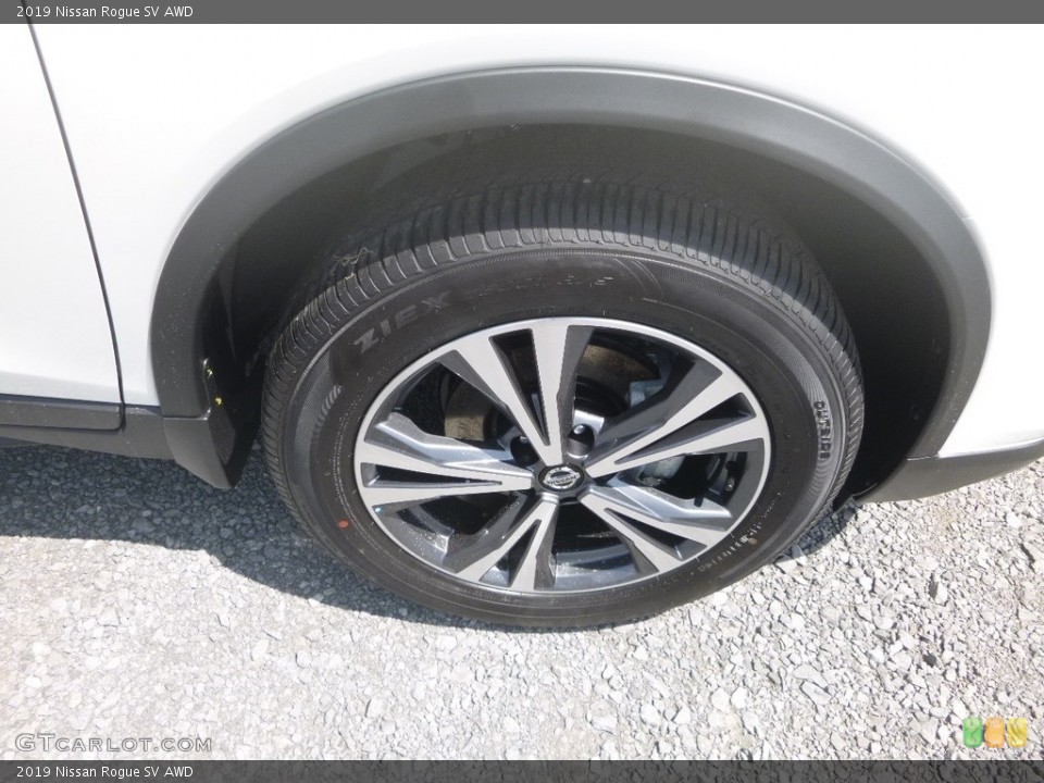 2019 Nissan Rogue SV AWD Wheel and Tire Photo #134678015
