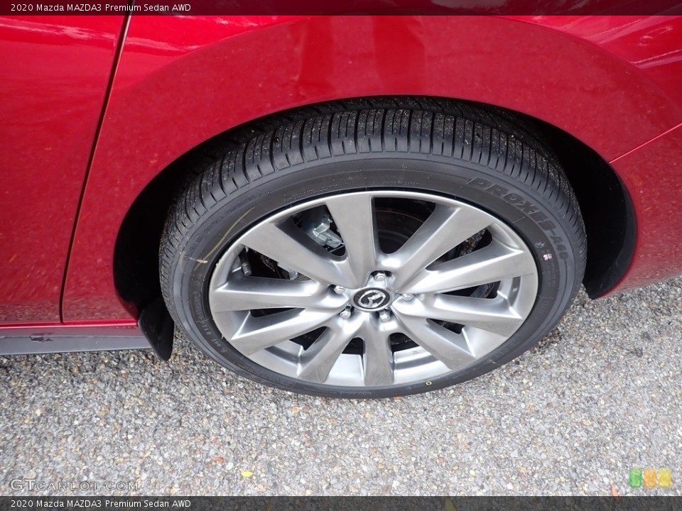 2020 Mazda MAZDA3 Premium Sedan AWD Wheel and Tire Photo #135678244