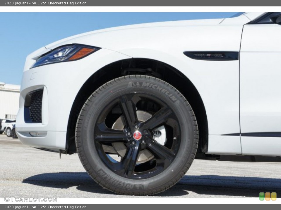 2020 Jaguar F-PACE 25t Checkered Flag Edition Wheel and Tire Photo #135735290