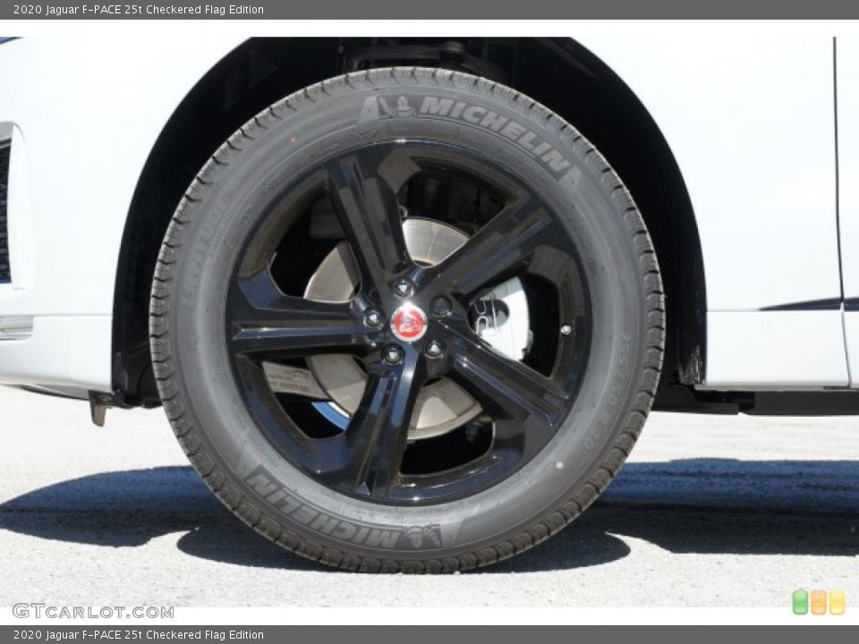 2020 Jaguar F-PACE 25t Checkered Flag Edition Wheel and Tire Photo #135735335
