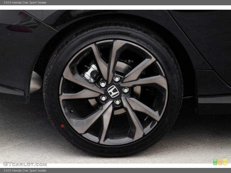 2020 Honda Civic Sport Sedan Wheel and Tire Photo #136034596