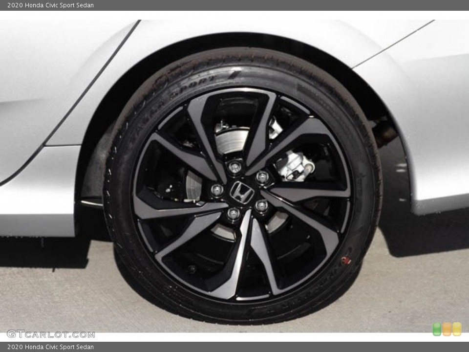 2020 Honda Civic Sport Sedan Wheel and Tire Photo #136058025