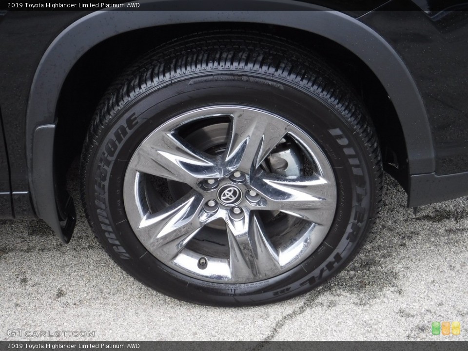 2019 Toyota Highlander Limited Platinum AWD Wheel and Tire Photo #136081341