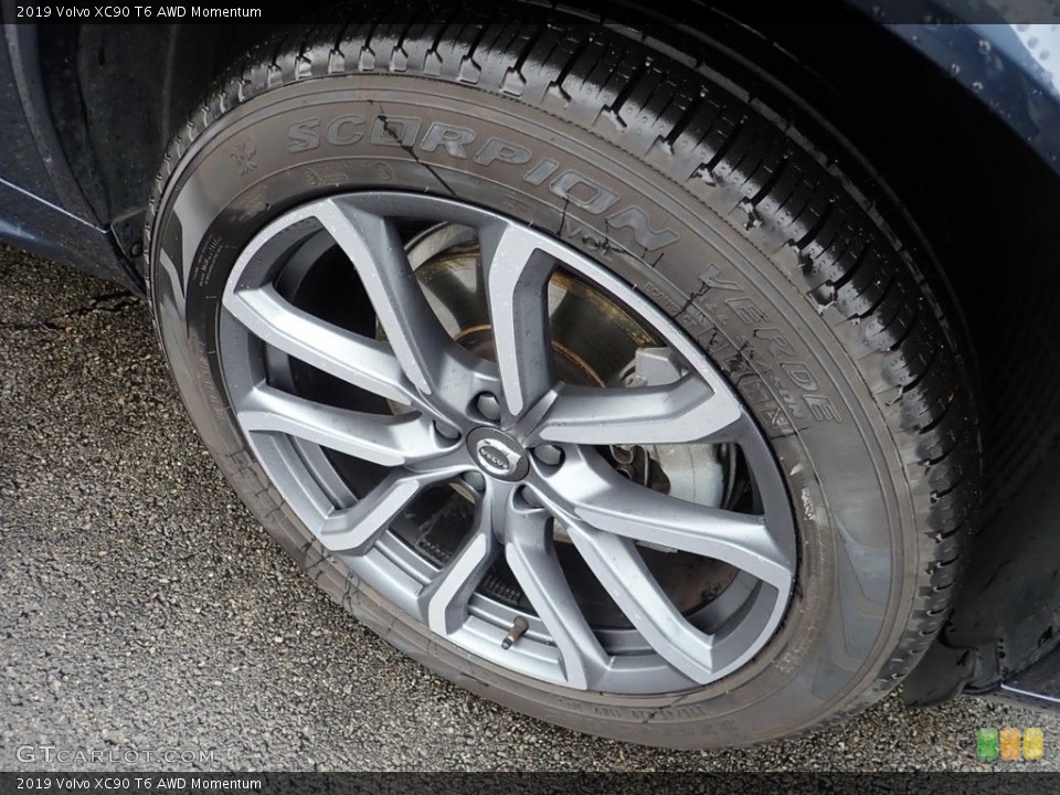 2019 Volvo XC90 T6 AWD Momentum Wheel and Tire Photo #136176106