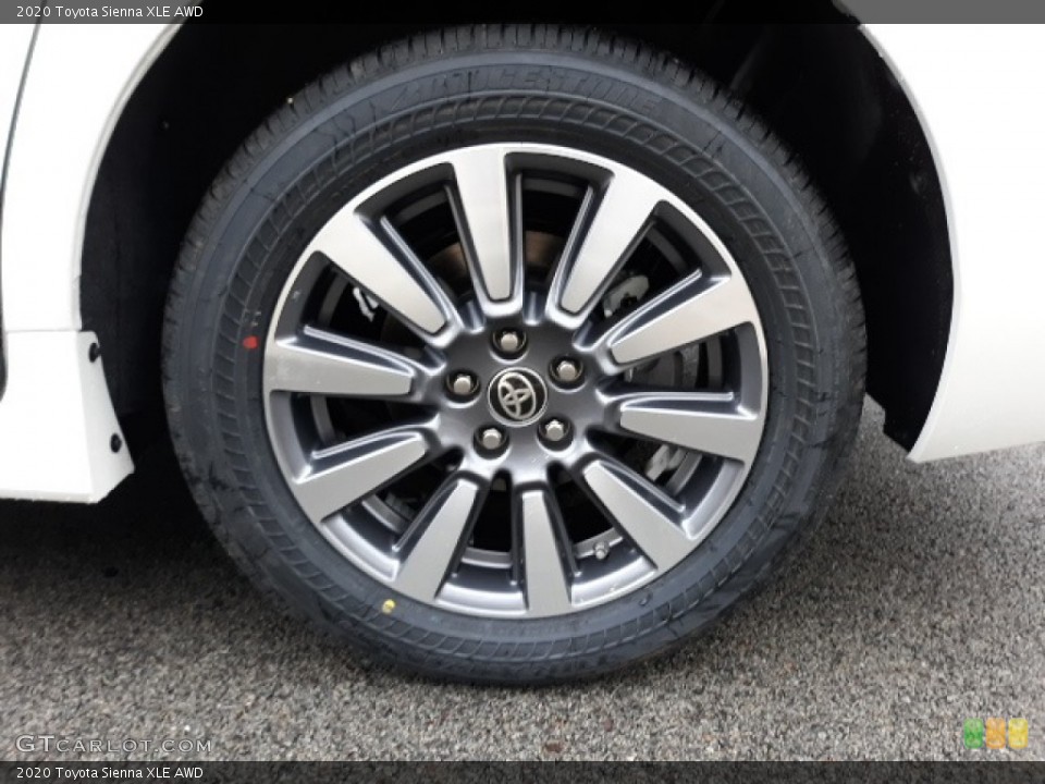 2020 Toyota Sienna XLE AWD Wheel and Tire Photo #136362647
