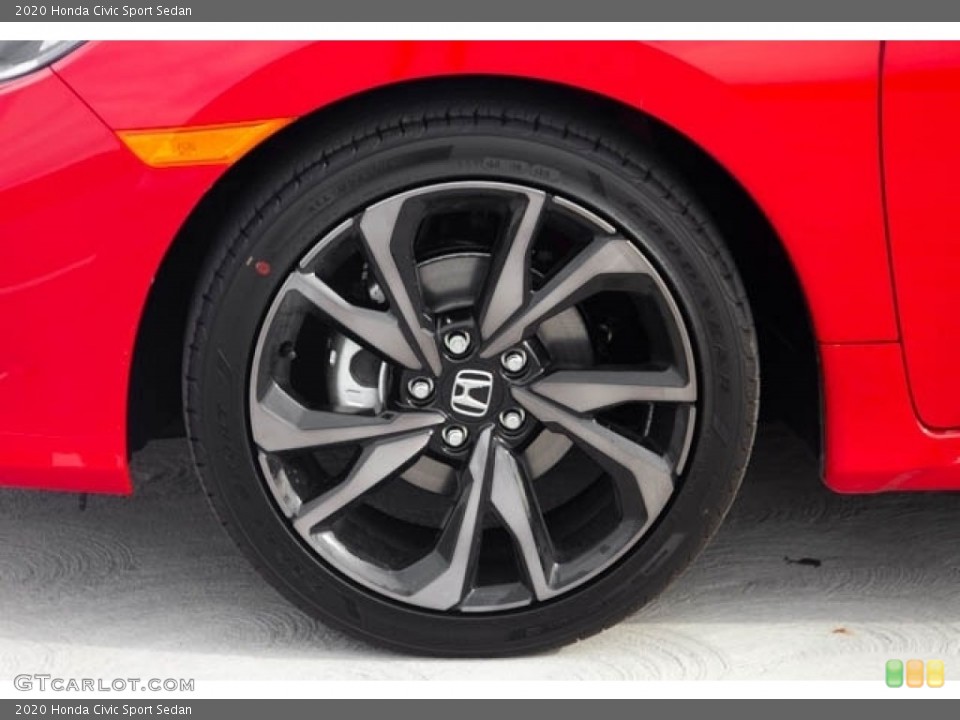2020 Honda Civic Sport Sedan Wheel and Tire Photo #136480825