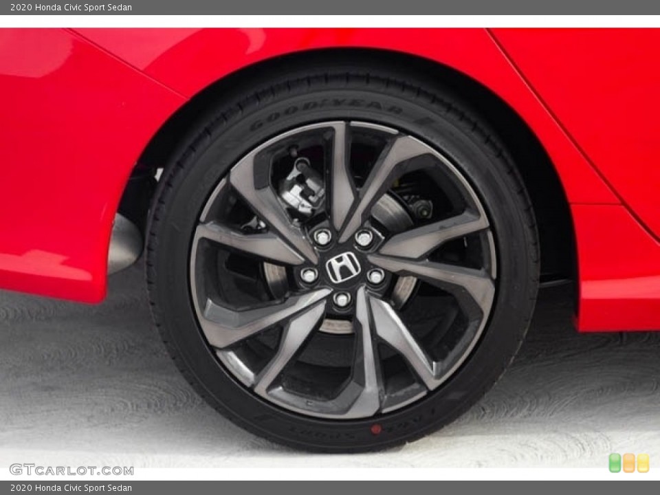 2020 Honda Civic Sport Sedan Wheel and Tire Photo #136480861