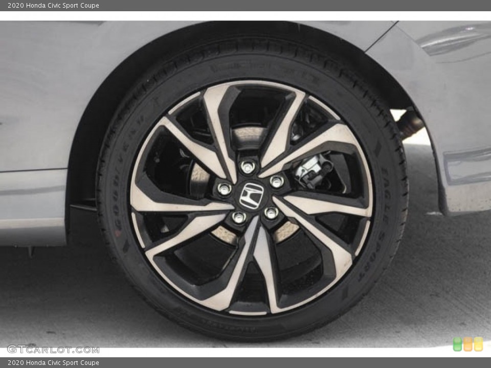 2020 Honda Civic Sport Coupe Wheel and Tire Photo #136674364