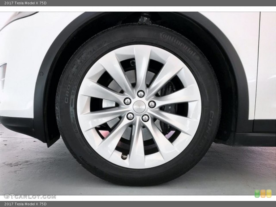 2017 Tesla Model X 75D Wheel and Tire Photo #136783255