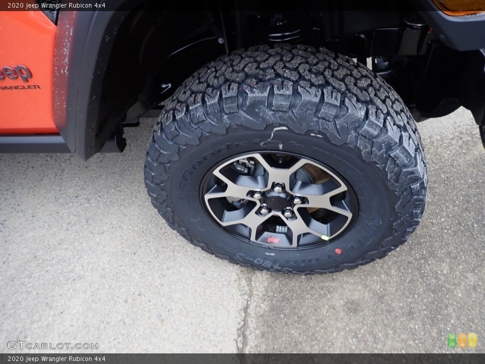 2020 Jeep Wrangler Rubicon 4x4 Wheel and Tire Photo #137032458