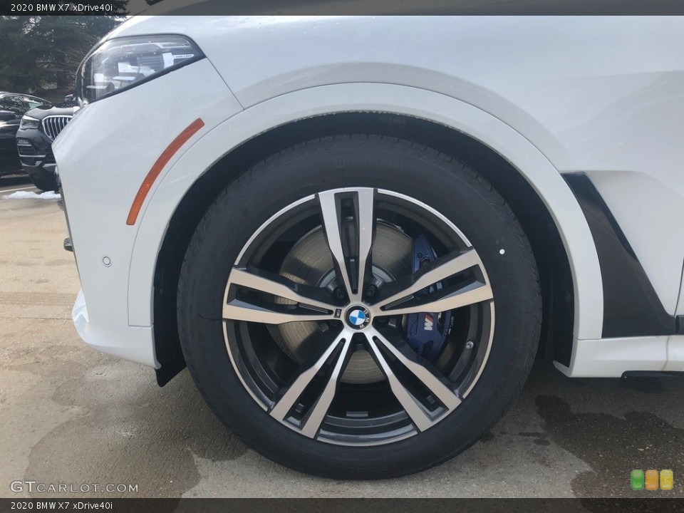 2020 BMW X7 xDrive40i Wheel and Tire Photo #137335894