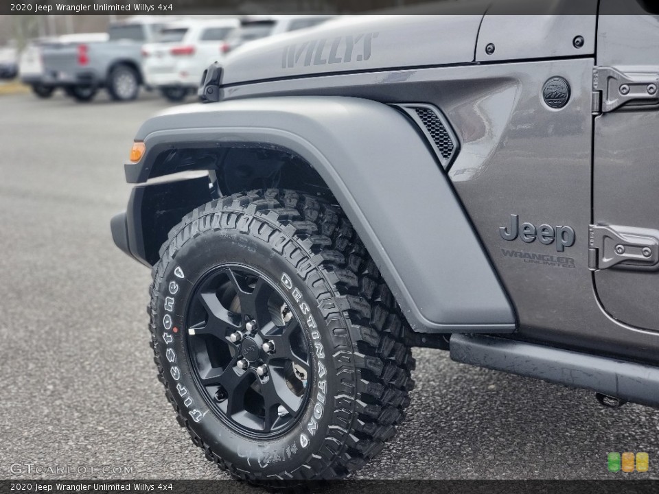 2020 Jeep Wrangler Unlimited Willys 4x4 Wheel and Tire Photo #137546313