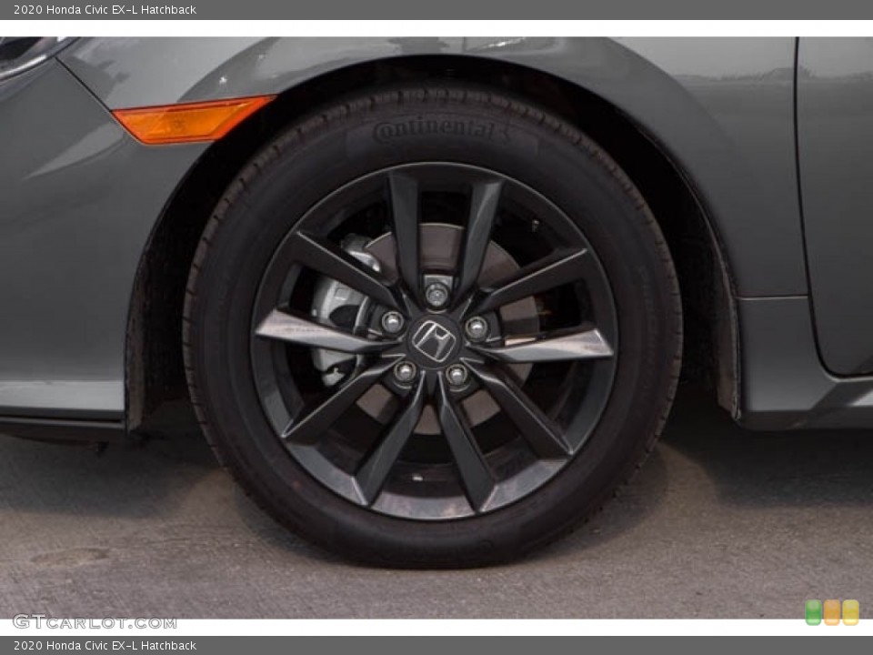 2020 Honda Civic EX-L Hatchback Wheel and Tire Photo #137663325