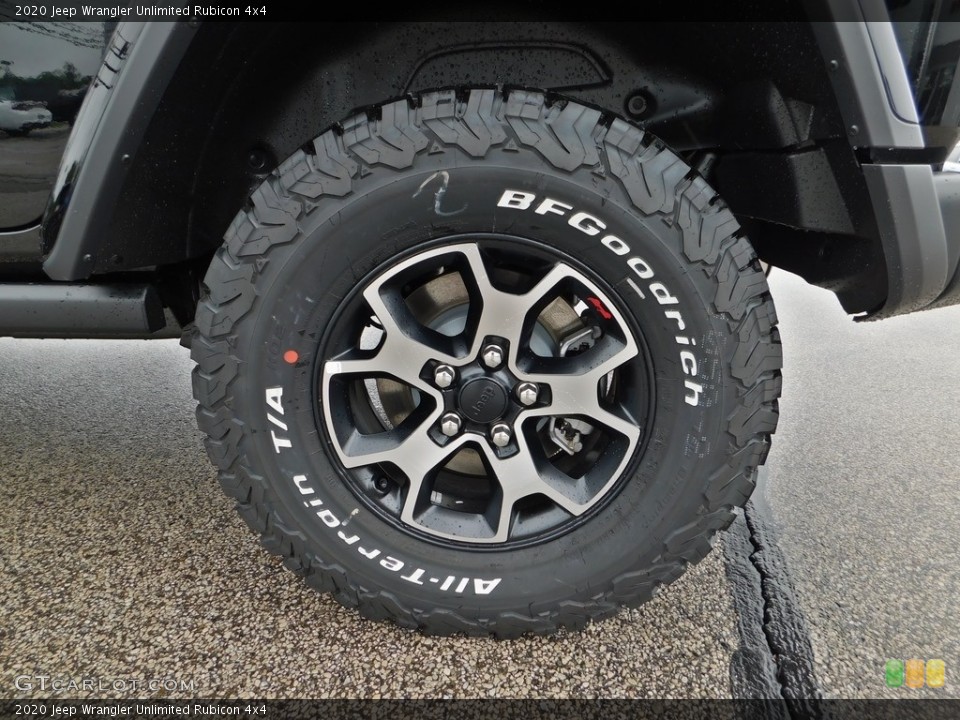 2020 Jeep Wrangler Unlimited Rubicon 4x4 Wheel and Tire Photo #138187683
