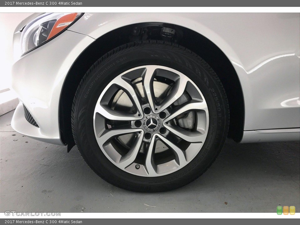 2017 Mercedes-Benz C 300 4Matic Sedan Wheel and Tire Photo #138204962