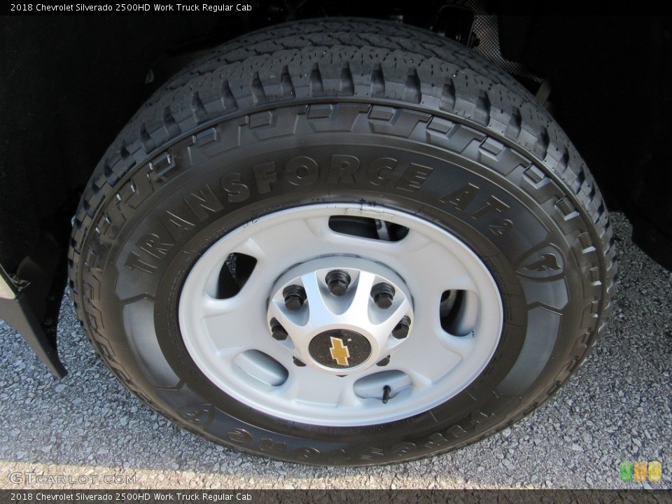 2018 Chevrolet Silverado 2500HD Work Truck Regular Cab Wheel and Tire Photo #138238687