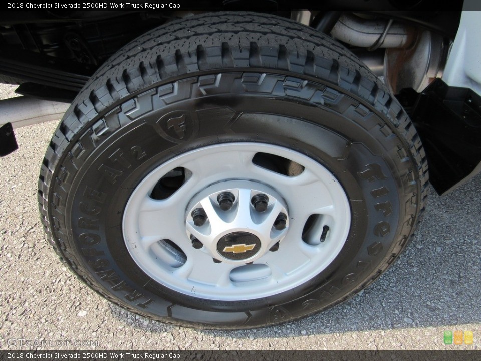 2018 Chevrolet Silverado 2500HD Work Truck Regular Cab Wheel and Tire Photo #138238771