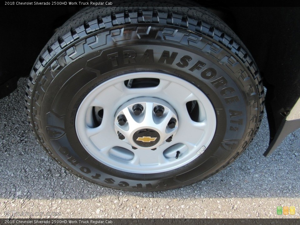 2018 Chevrolet Silverado 2500HD Work Truck Regular Cab Wheel and Tire Photo #138238816