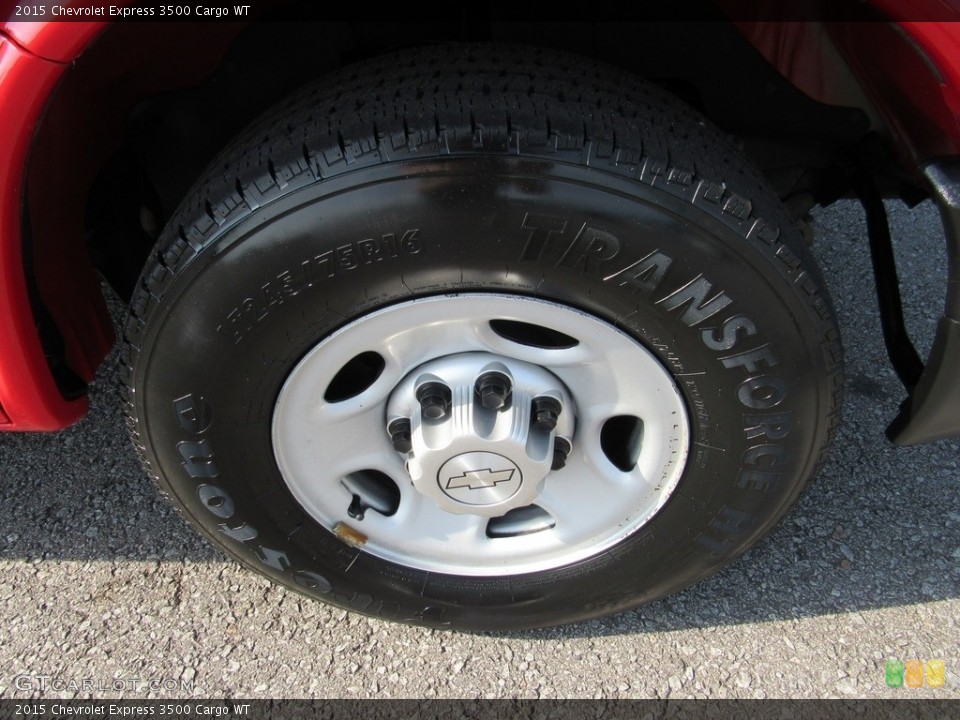 2015 Chevrolet Express 3500 Cargo WT Wheel and Tire Photo #138246164