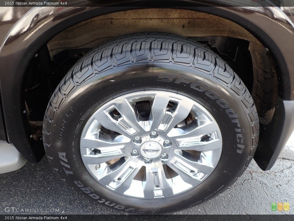 2015 Nissan Armada Platinum 4x4 Wheel and Tire Photo #138287652