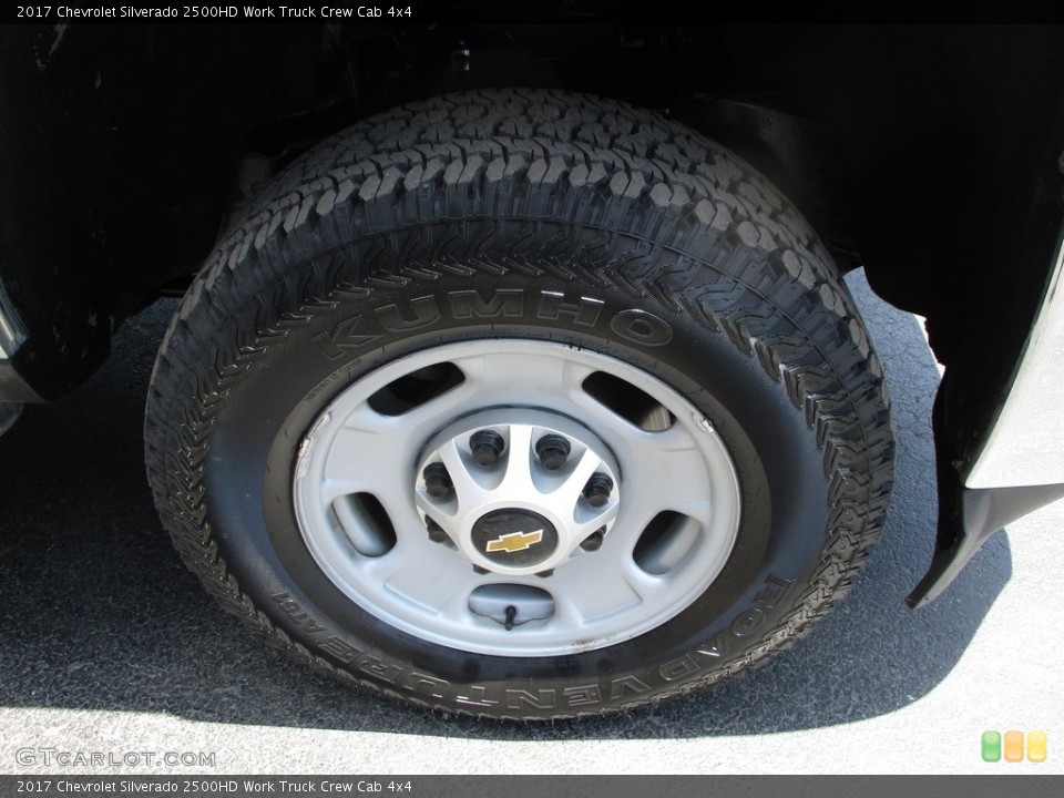 2017 Chevrolet Silverado 2500HD Work Truck Crew Cab 4x4 Wheel and Tire Photo #138333749