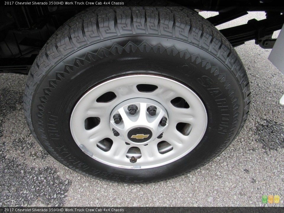 2017 Chevrolet Silverado 3500HD Work Truck Crew Cab 4x4 Chassis Wheel and Tire Photo #138351309