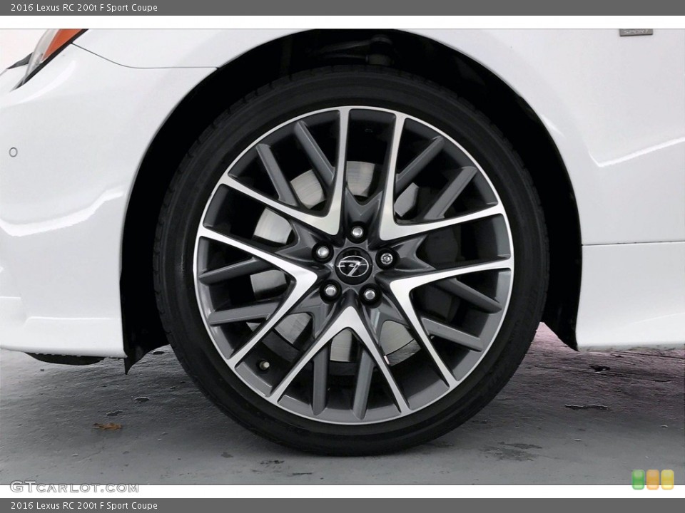 2016 Lexus RC 200t F Sport Coupe Wheel and Tire Photo #138396483