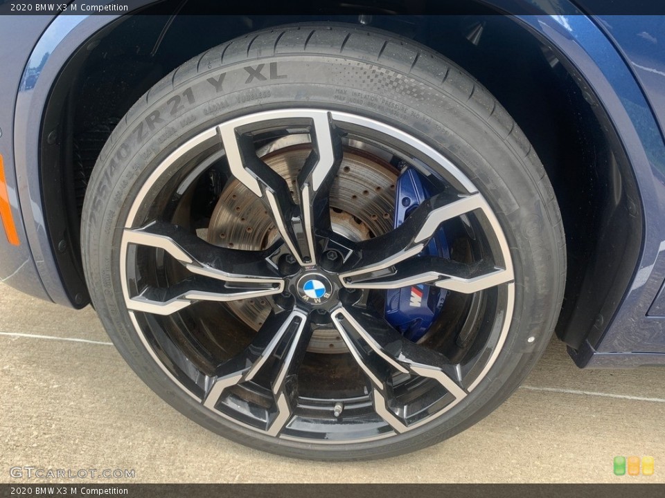 2020 BMW X3 M Competition Wheel and Tire Photo #138465566