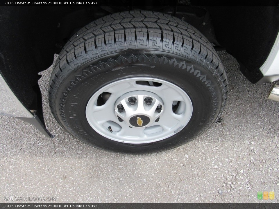 2016 Chevrolet Silverado 2500HD WT Double Cab 4x4 Wheel and Tire Photo #138547332
