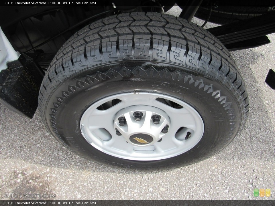 2016 Chevrolet Silverado 2500HD WT Double Cab 4x4 Wheel and Tire Photo #138547380