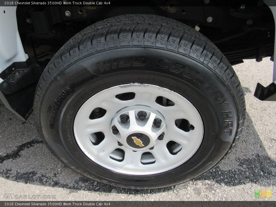 2018 Chevrolet Silverado 3500HD Work Truck Double Cab 4x4 Wheel and Tire Photo #138573216
