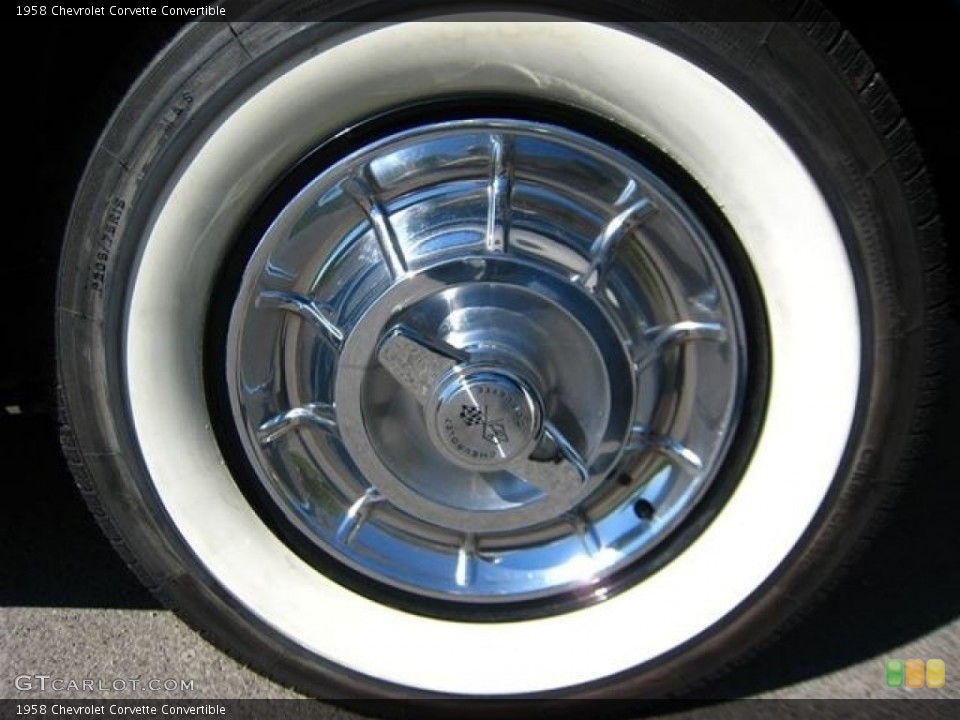 1958 Chevrolet Corvette Convertible Wheel and Tire Photo #138576903